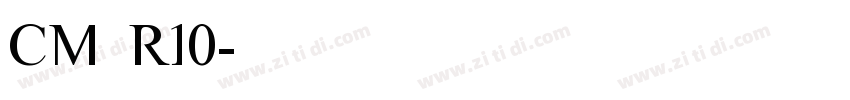 CM R10字体转换